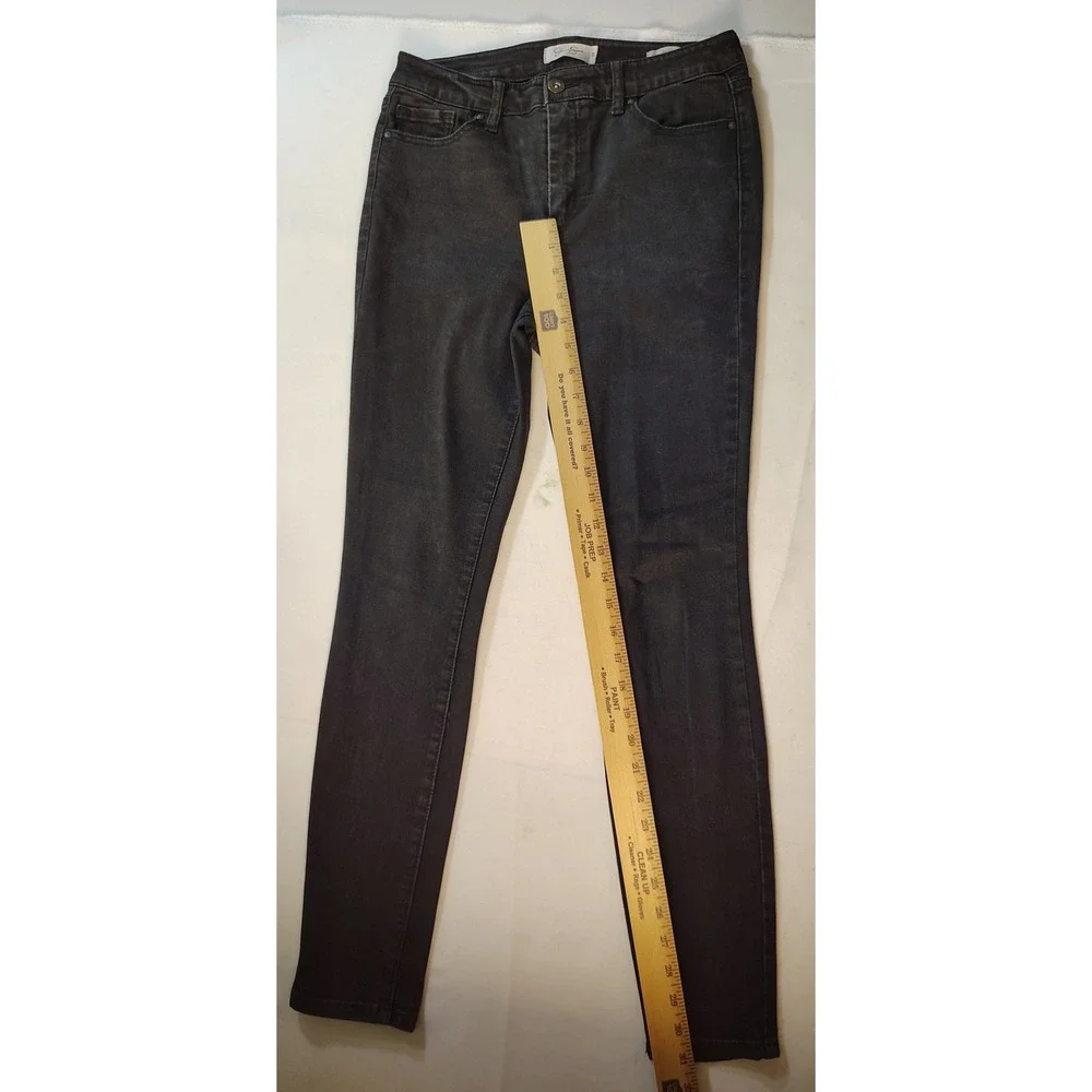 Jessica Simpson Curvy High‎ Rise Skinny Jeans Faded Black Size 29 Stretch Indie